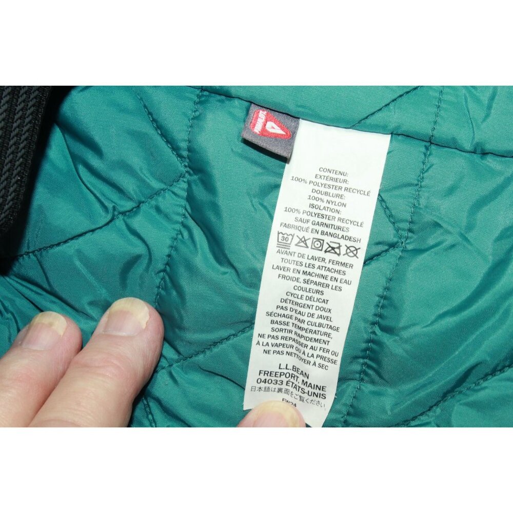 LL Bean Men's Wildcat Ski Jacket Dark Pine Waterproof PrimaLoft Size S Gorpcore - Picture 12 of 13